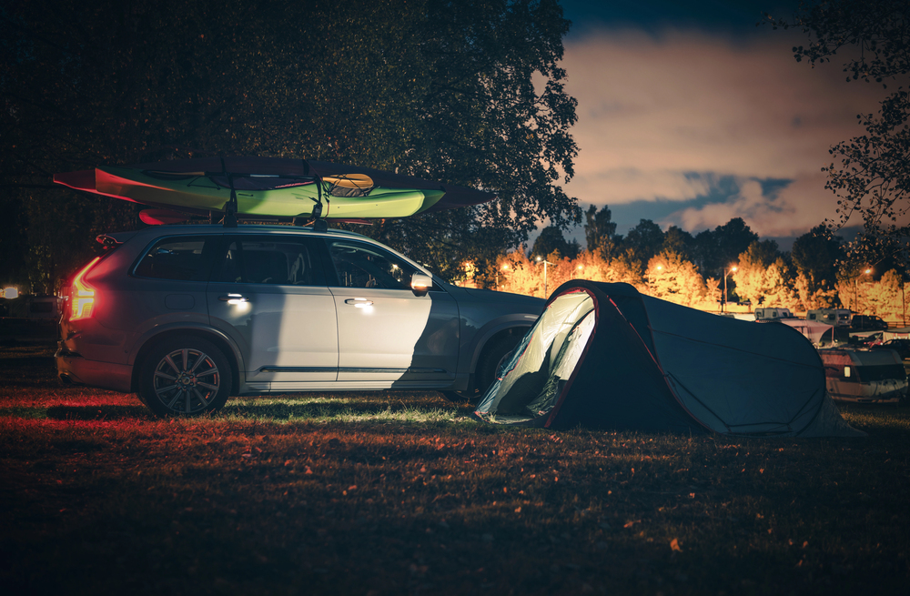 acampada en coche